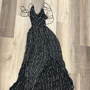 Black maxi dress